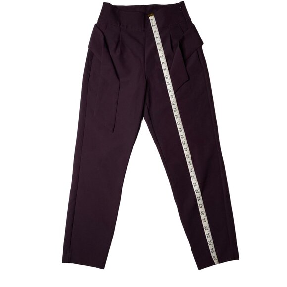 Dynamite Women's Pants with Attached Loose Belt in Dark Purple, size US 2 - Picture 8 of 9